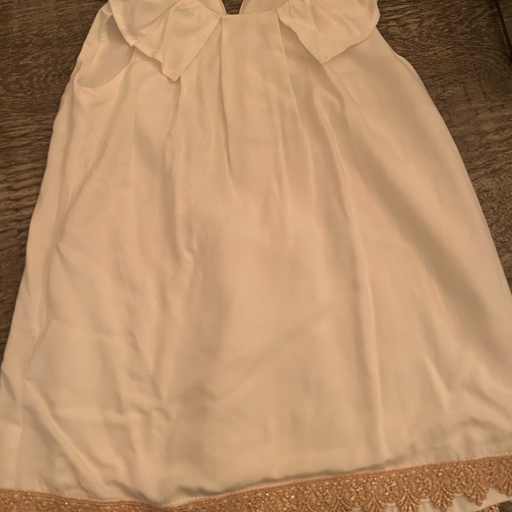 NWT little girls white dress from Mademoiselle Charlotte Couture